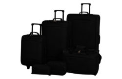 6 Piece Luggage Set - Black